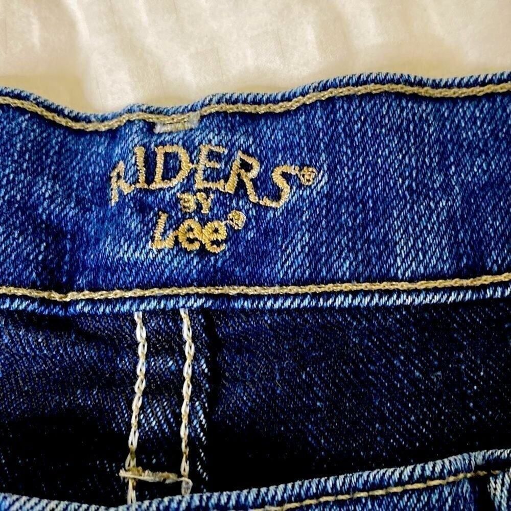Riders By Lee Size 12 P Women's Jeans Straight Leg Stretch Medium Wash